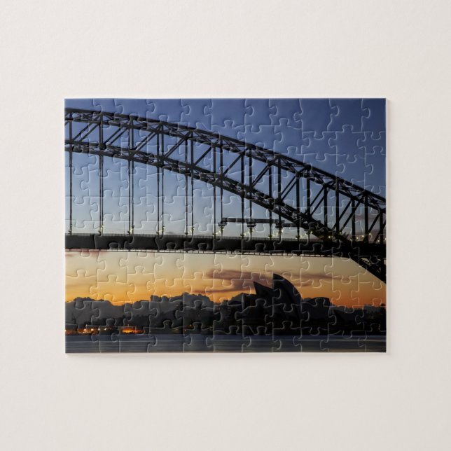 Sydney Harbour Bridge und Sydney Opernhaus 2 Puzzle (Horizontal)