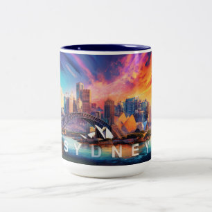 Sydney Harbour City Zweifarbige Tasse
