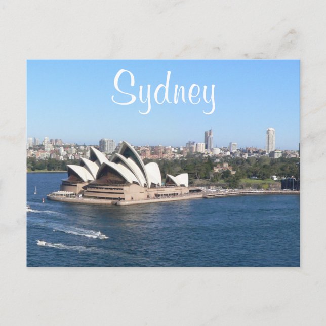 Sydney Harbour, Sydney Opera House, Australien Postkarte (Vorderseite)