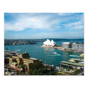 Sydney Harbour und das Opernhaus - Foto Print