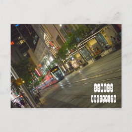 Sydney in der Nacht Postkarte