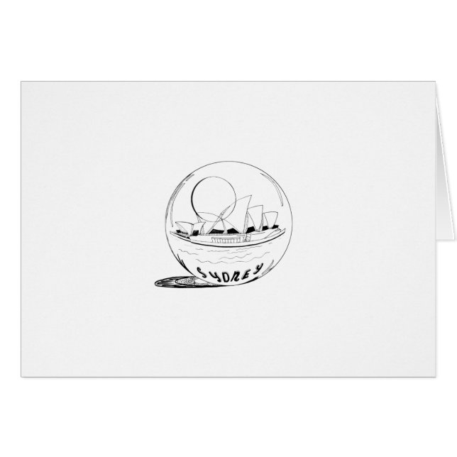 Sydney in einer Glaskugel (Vorderseite (Horizontal))