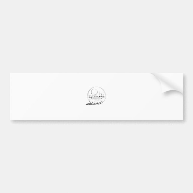 Sydney in einer Glaskugel Autoaufkleber (Vorne)