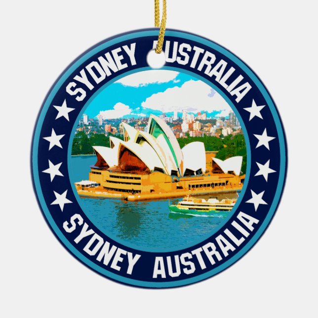 Sydney Keramik Ornament (Vorne)