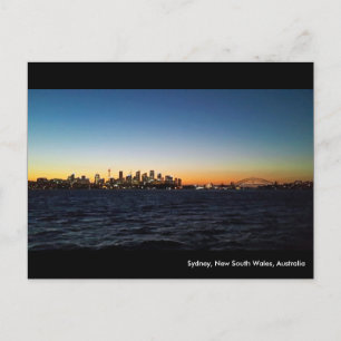 Sydney Landscape at Night Postkarte