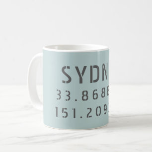 Sydney Latitude Longitude Kaffeetasse