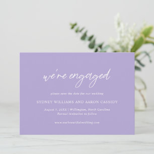 Sydney Lavender Moderne Hochzeit Save The Date