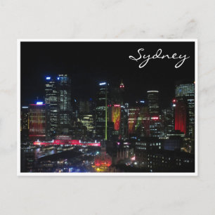 Sydney lebend rot postkarte