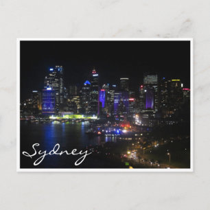 Sydney lebhaft lila postkarte
