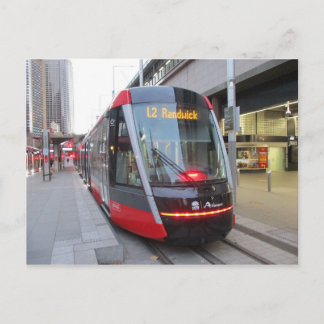Sydney Light Rail Train bei Circular Quay Postcard Postkarte