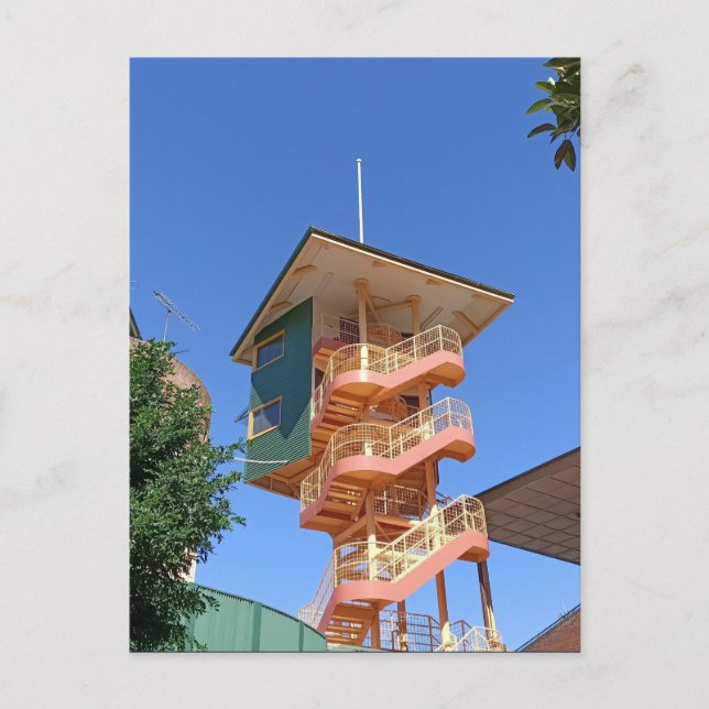Sydney Mitte des Jahrhunderts Moderner Turm Postkarte (Vorderseite)