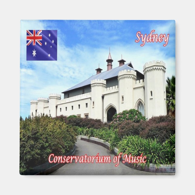 SYDNEY, Musikkonservatorium, Kühlschrank Magnet (Vorne)