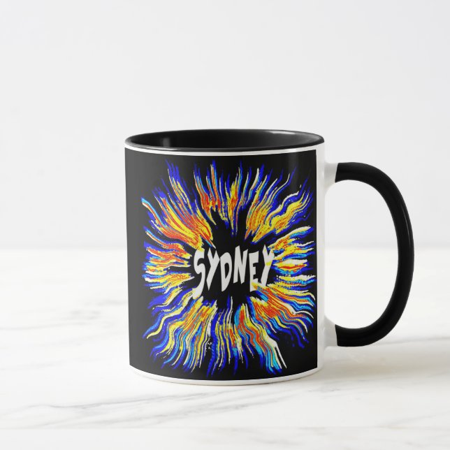 Sydney Name Art Tasse (Rechts)