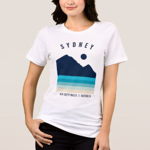 Sydney New South Wales Australia Retro Vintag Tri-Blend Shirt