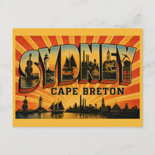 Sydney Nova Scotia Insel Herz Postkarte