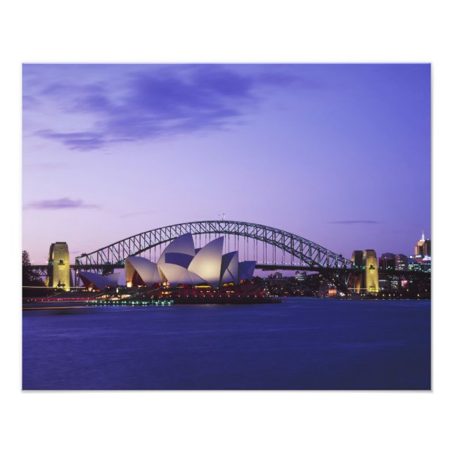 Sydney Opera House and Harbour, New South 2 Fotodruck (Vorne)