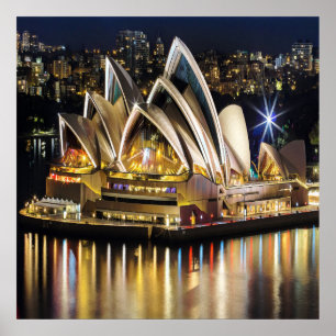 Sydney - OPERA HOUSE - Ansicht Poster