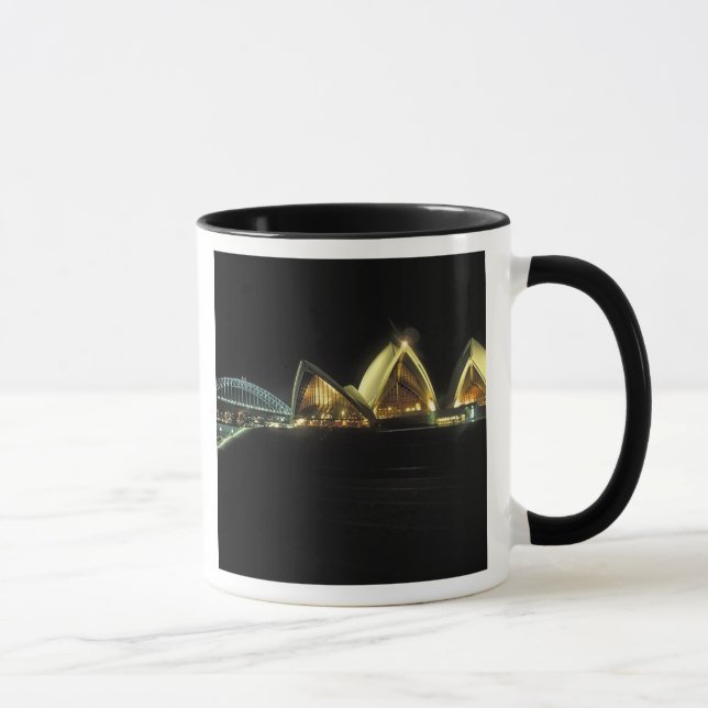 Sydney Opera House at night, New South Wales, 2 Tasse (Rechts)