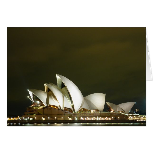Sydney Opera House at Night, Sydney, Australien (Vorderseite (Horizontal))