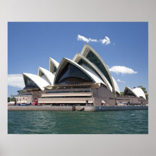 Sydney Opera House Außenansicht, Sydney, New South Poster