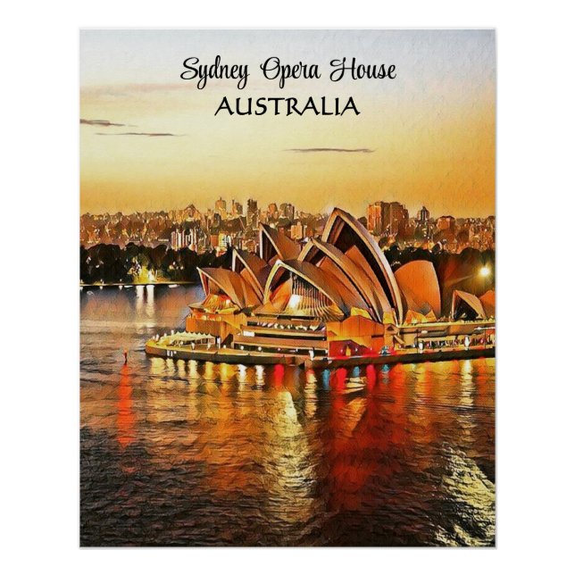 Sydney Opera House, Australia Poster (Vorderseite)