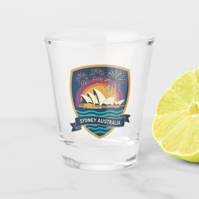 Sydney Opera House Australia Schnapsglas (Vorderseite)