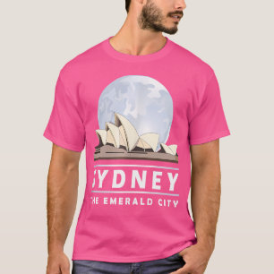 Sydney Opera House Australia Sehenswürdigkeit Souv T-Shirt