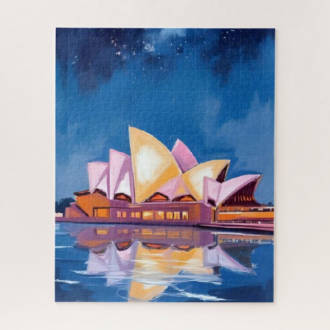 Sydney Opera House, Australien Gemälde Puzzle (Vertikal)