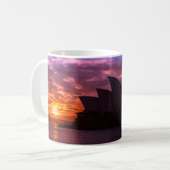 SYDNEY - OPERA HOUSE - AUSTRALIEN KAFFEETASSE (Vorderseite Links)