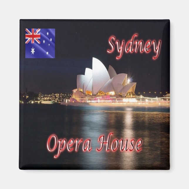 SYDNEY, OPERA HOUSE, Australien, Kühlschrank Magnet (Vorne)