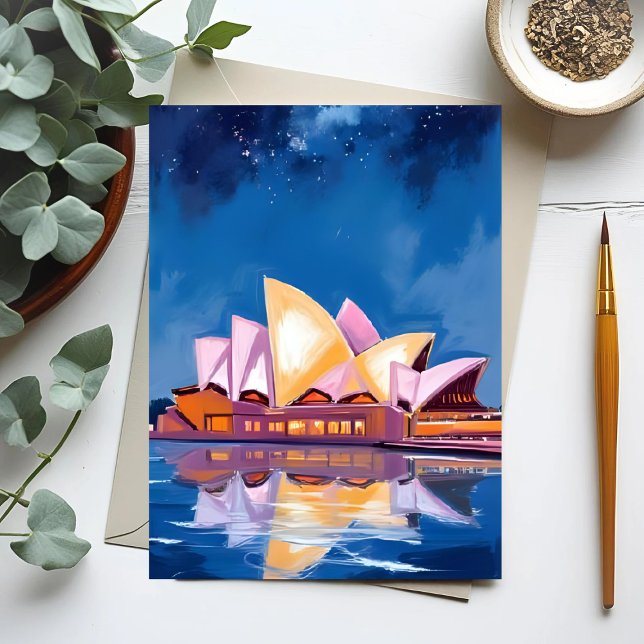Sydney Opera House, Australien Malerei Postkarte (Von Creator hochgeladen)