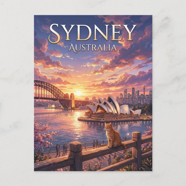 Sydney Opera House Australien Postkarte (Vorderseite)