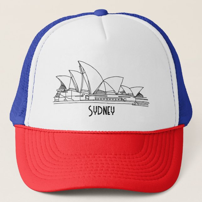 Sydney Opera House Australien Souvenir Truckerkappe (Vorderseite)