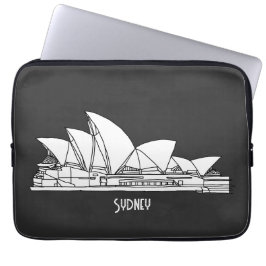 Sydney Opera House Australien zeichne Souvenir Laptopschutzhülle
