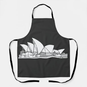 Sydney Opera House Australien zeichne Souvenir Schürze