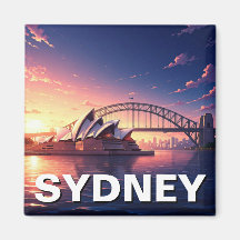 Sydney Opera House Australische Sonnenuntergangsbr