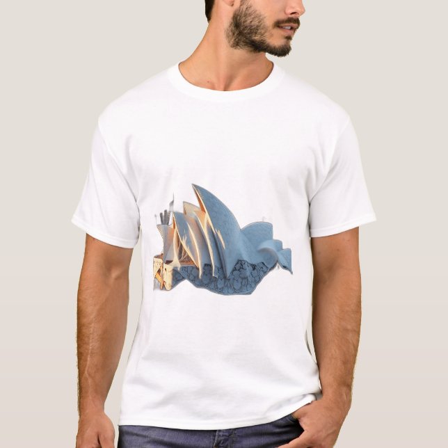 Sydney Opera House in Lace Patterns T-Shirt (Vorderseite)