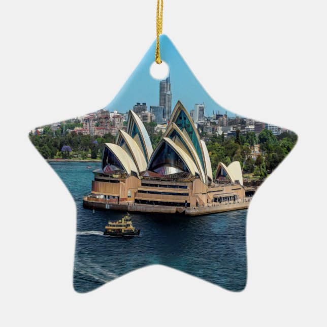 Sydney - OPERA HOUSE - Panorama Keramik Ornament (Vorne)