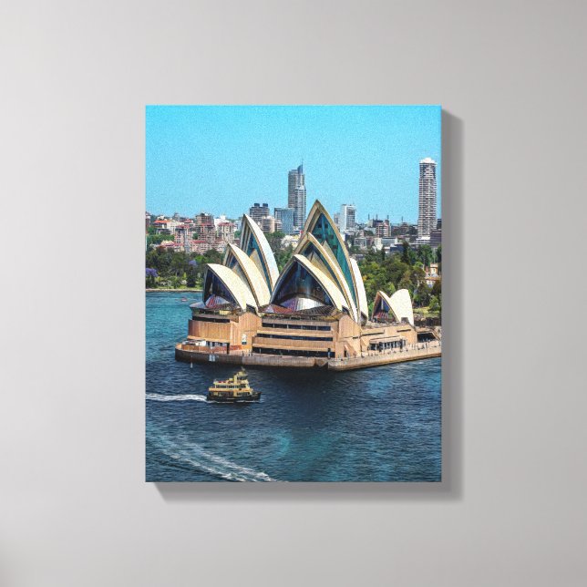 Sydney - OPERA HOUSE - Panorama Leinwanddruck (Vorderseite)