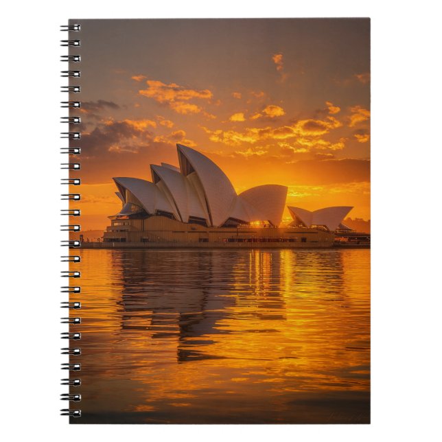 Sydney Opera House Sunrise Notebook Notizblock (Vorderseite)