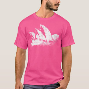 Sydney Opera House Vintag Skyline Australien Trip T-Shirt