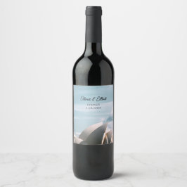 Sydney Opera House Wedding Personalized Wine Label Weinetikett