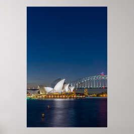 Sydney Opera in der Nacht Poster