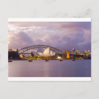 Sydney Opera in der Nacht Postkarte