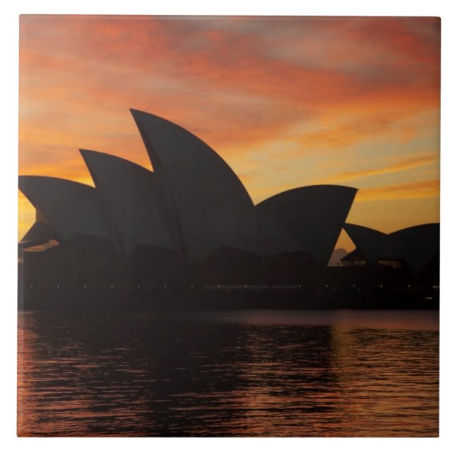 Sydney Opernhaus in Dawn, Sydney, New South Fliese (Vorderseite)