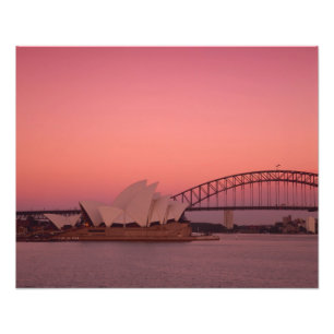 Sydney Opernhaus und Hafen, New South Fotodruck