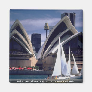 Sydney-Opernhaus vom Hafen, neues SüdWale Magnet