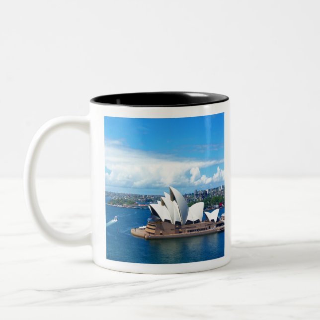 Sydney-Opernhaus Zweifarbige Tasse (Links)