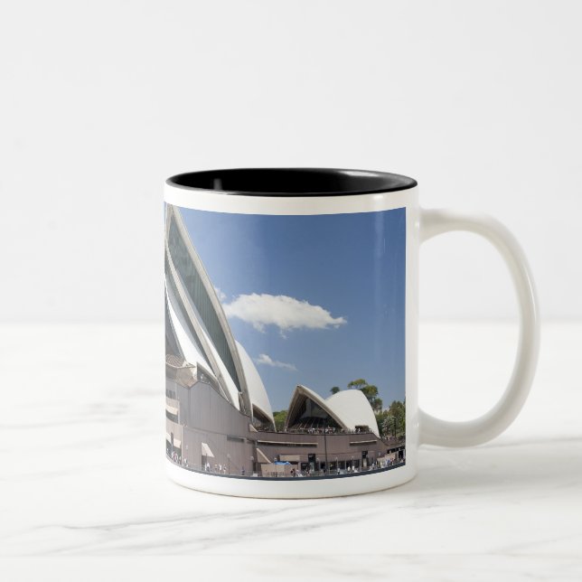 Sydney-Opernhausäußeres, Sydney, neuer Süden Zweifarbige Tasse (Rechts)