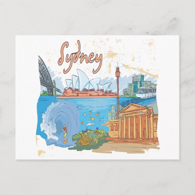 Sydney Postkarte (Vorderseite)